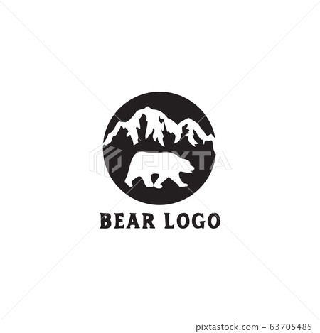Bear icon logo design inspiration vector template 63705485