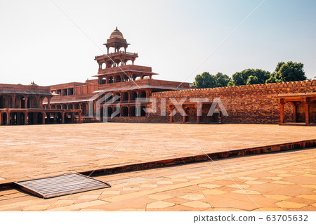 Fatehpur Sikri ancient ruins in India 63705632