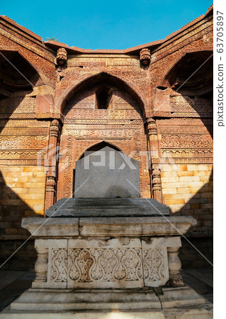 Qutub Minar ancient ruins in Delhi, India 63705897