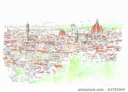 Cityscape of a World Heritage Site / Overview of Florence / Italy Cityscape of a World Heritage Site / Overview of Florence / Italy 63705944