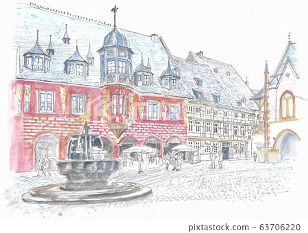Cityscape of World Heritage, Historic Center of Gosmer, Germany, Marktplatz and Kaiservors Cityscape of World Heritage, Historic Center of Gosmer, Germany, Marktplatz and Kaiservors 63706220