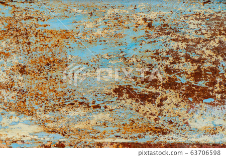 rust and damaged blue and yellow paint on metal rust and damaged blue and yellow paint on metal 63706598