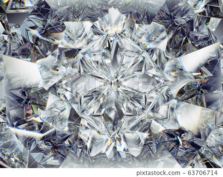 diamond structure extreme closeup and kaleidoscope 63706714