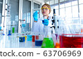 Woman test of health care researchers working in 63706969