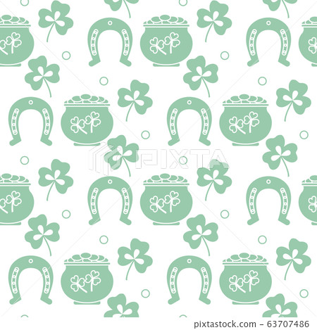Vector Seamless pattern St. Patrick's Day Ireland Vector Seamless pattern St. Patrick's Day Ireland 63707486