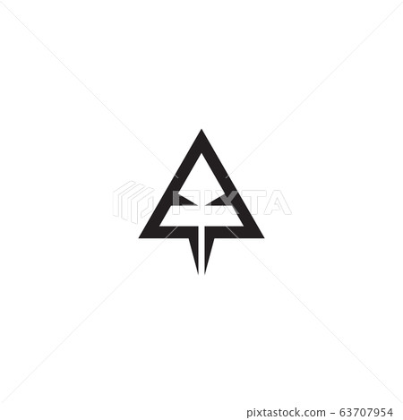 Arrow logo design isolated white background 63707954
