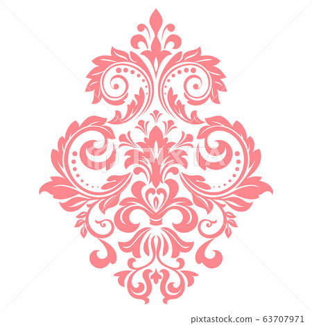 Damask graphic ornament. Floral design element. Damask graphic ornament. Floral design element. 63707971