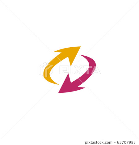 Arrow icon logo design for business company vector 63707985