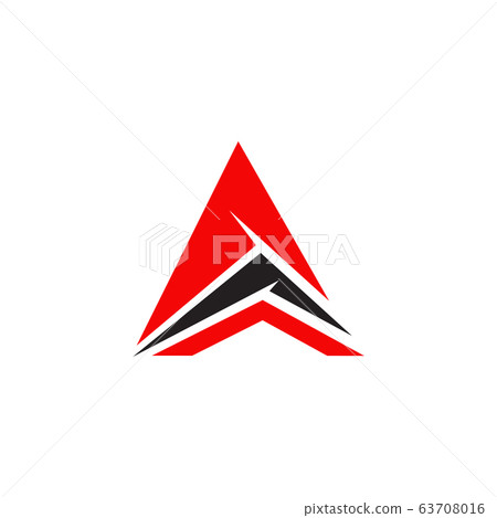 Arrow logo design isolated white background 63708016