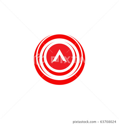 Arrow logo design isolated white background 63708024