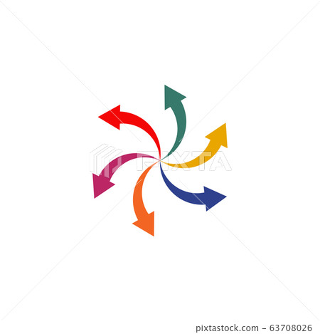 Arrow icon logo design for business company vector - Stock Illustration ...