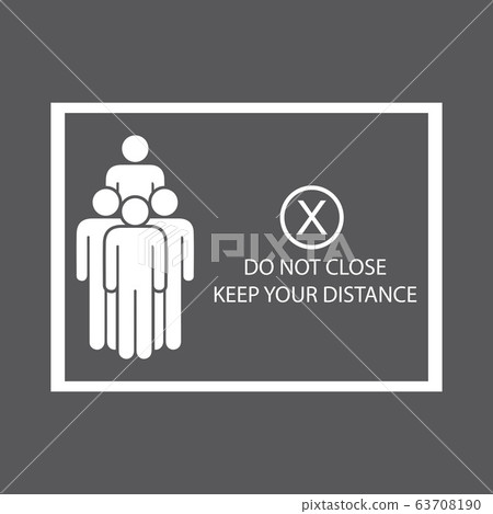 Social Distancing icon  and Self Quarantine  63708190