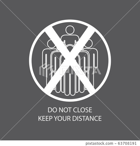 Social Distancing icon  and Self Quarantine  63708191