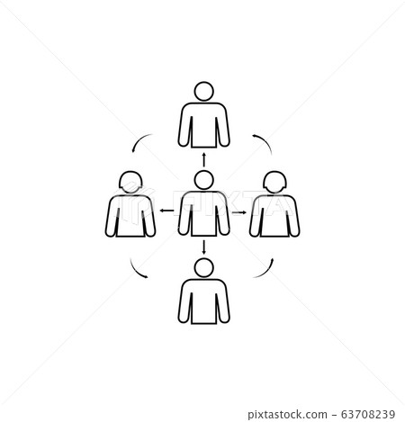 Social Distancing icon and Self Quarantine Social Distancing icon and Self Quarantine 63708239