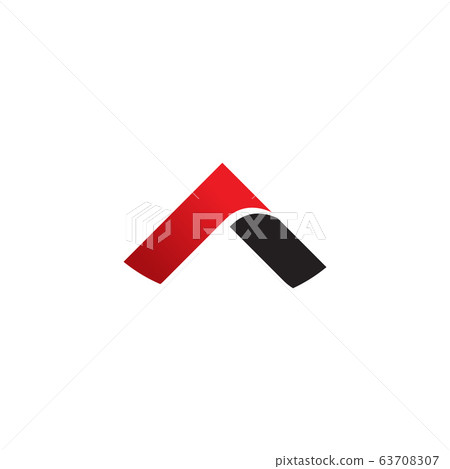 Arrow logo design isolated white background Arrow logo design isolated white background 63708307