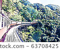 Kuranda Kogen火車的插圖（手繪樣式） 63708425