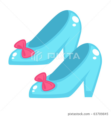 cinderella shoes vector