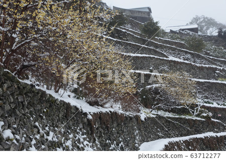 Masonry with snow 63712277