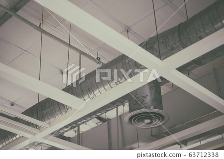 Air duct conditioning ceiling in the building Air duct conditioning ceiling in the building 63712338