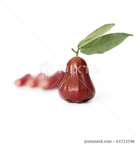 Ripe red rose apple fruit Ripe red rose apple fruit 63713596