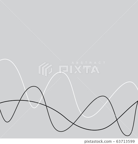 Modern abstract simple smooth lines connected and intersecting. Vector illustration Modern abstract simple smooth lines connected and intersecting. Vector illustration 63713599