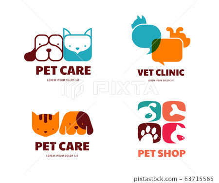 Pet Shop Animals Veterinary Clinic Dog And Stock Illustration 63715565 Pixta