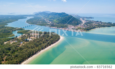 An aerial view of Lanta noi island and Lanta An aerial view of Lanta noi island and Lanta 63716562