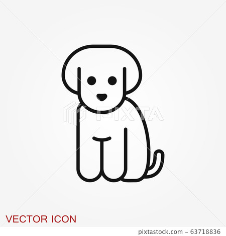Puppy icon. Dog symbol. Vector element for your Puppy icon. Dog symbol. Vector element for your 63718836