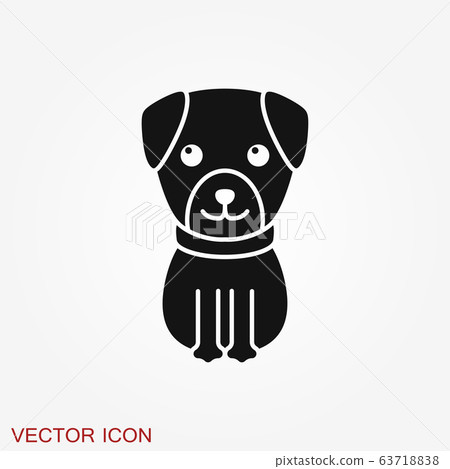 Puppy icon. Dog symbol. Vector element for your 63718838