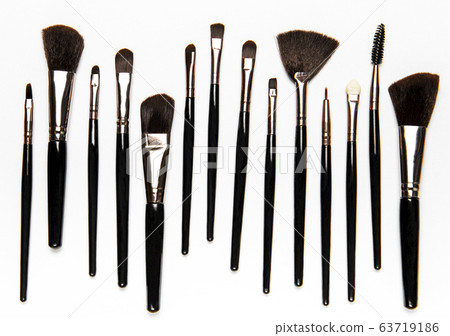 Set of makeup brushes Set of makeup brushes 63719186