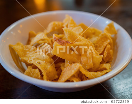 Close up shot of some deep fried Sweet Egg Twists 63722859