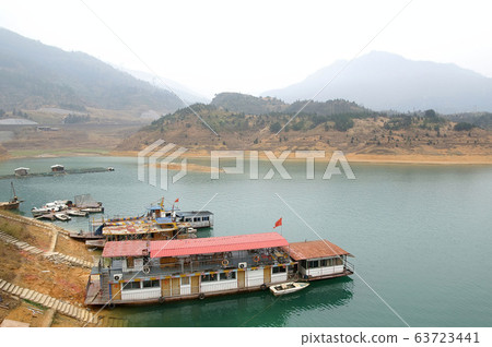 River landacape of the Mount Danxia area River landacape of the Mount Danxia area 63723441