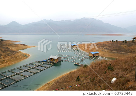 River landacape of the Mount Danxia area River landacape of the Mount Danxia area 63723442