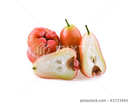 Rose apple on white background 63723493