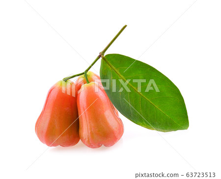 Rose apple on white background Rose apple on white background 63723513
