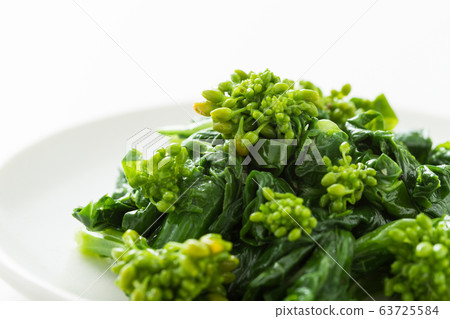 Spring vegetable nabana and sesame oil 63725584