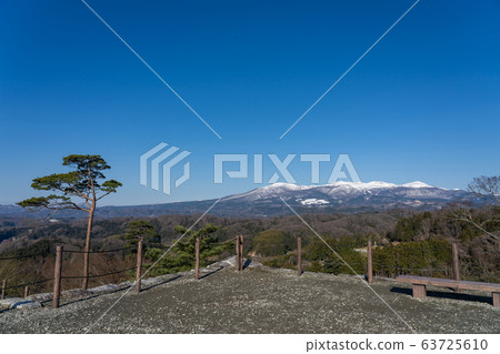 Fukushima Prefecture Nihonmatsu Castle Honmaru Ruins Adachi Tarayama seen from the castle tower 63725610