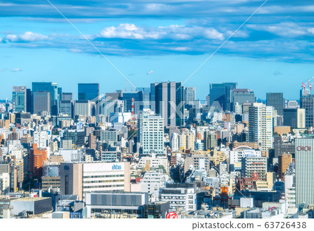 Tokyo cityscape of Japan, overlooking office buildings such as Otemachi 63726438