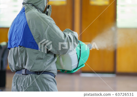Disinfectant sprayers and germs that adhere on 63726531