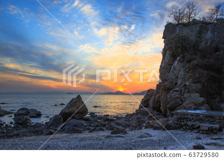 Dadaepo Mollundae Sunset Observation Deck Beautiful Sunset Landscape Dadaepo Mollundae Sunset Observation Deck Beautiful Sunset Landscape 63729580