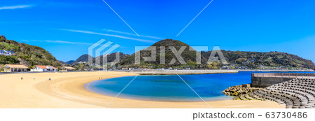 湯濱濱海公園全景[長崎縣I早市] 63730486