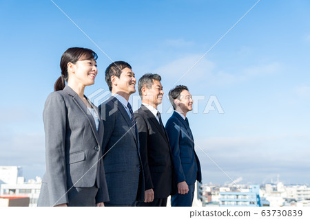 Businessman, president, blue sky Businessman, president, blue sky 63730839