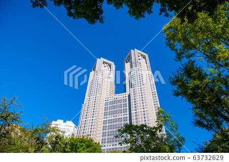 Tokyo cityscape in Japan I want to see Tokyo Metropolitan Government etc. 63732629