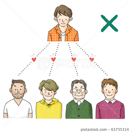 LGBTQ Illustration G (Gay misunderstanding, not all men will like it) 63735314