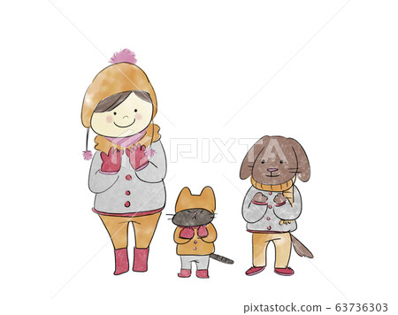 We are friends-human children and dogs and cats 63736303