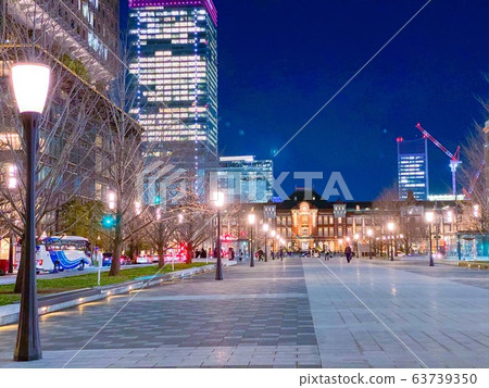 東京站夜景 東京站夜景 63739350