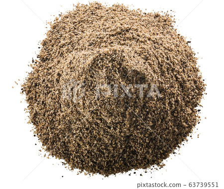 Ground black pepper pile, paths, top 63739551