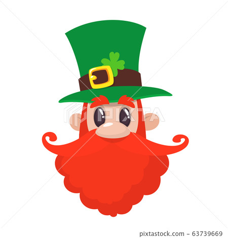 Cartoon Funny Leprechaun Vector Illustration Stock Illustration