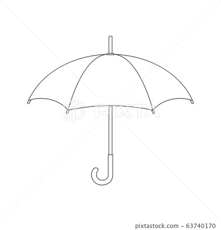 Line style icon of umbrella. Security, protection Line style icon of umbrella. Security, protection 63740170