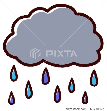 Cute rain clouds and rain 2 63740474